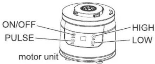 ON/OFF PULSE HIGH LOW motor unit