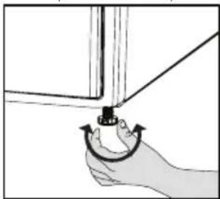 BEKO DCY 7202 YW3 - Reglarea picioarelor - 1