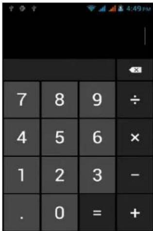 7 8 9 ÷ 4 5 6 × 1 2 3 - . 0 = +