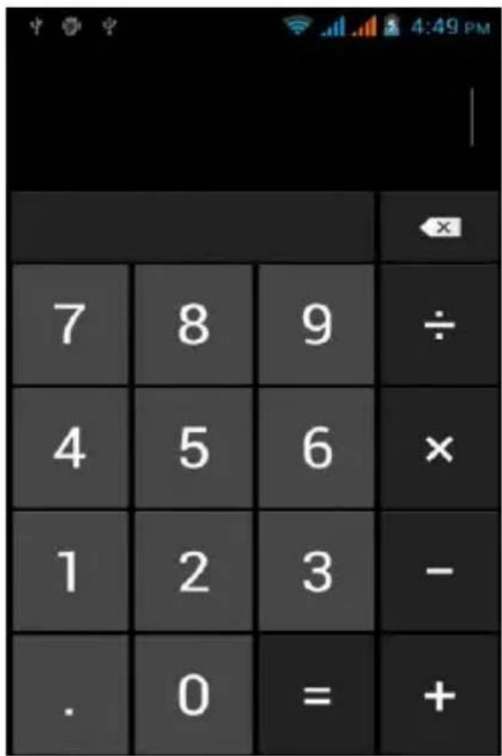 7 8 9 ÷ 4 5 6 × 1 2 3 - . 0 = + 4:49 PM