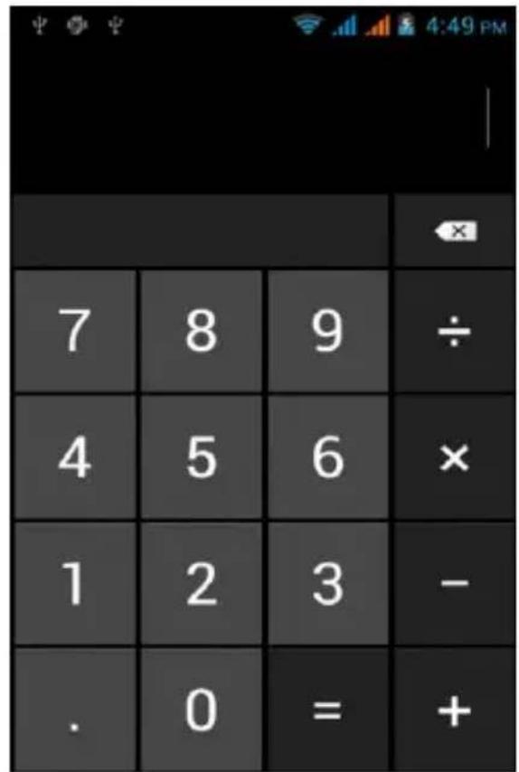 7 8 9 ÷ 4 5 6 × 1 2 3 - . 0 = + 4:49 PM