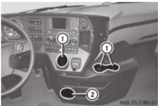 Mercedes-Benz Arocs (2014) - Extinderea măsuței pliante - 4