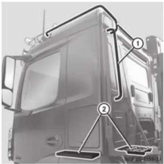 Mercedes-Benz Arocs (2014) - Trepte de acces laterale - 1
