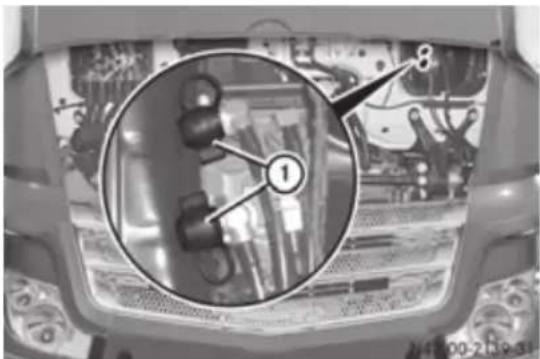 Mercedes-Benz Arocs (2014) - Încărcarea instalației de aer comprimat - 1