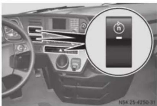 Mercedes-Benz Arocs (2014) - Deconectarea reglării turației - 1
