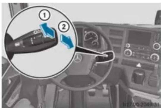 Mercedes-Benz Arocs (2014) - Selectarea manuală a treptei de viteză - 1