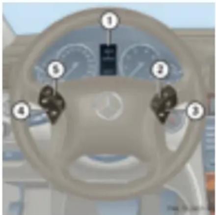 Mercedes-Benz C 200 CGI (2003) - Volanul multifunctional - 1