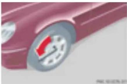 Mercedes-Benz C 200 CGI (2003) - Înlocuirea unui pneu dezumflat - 1