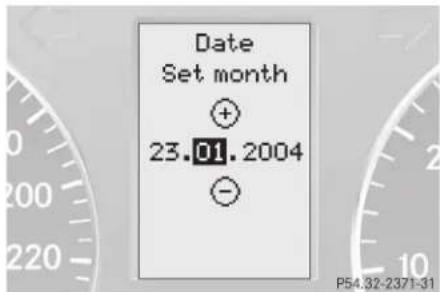 Date Set month + 23.01.2004 -