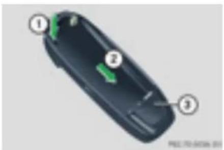 Mercedes-Benz C 200 CGI (2003) - Demontarea suportului pentru telefon existent - 1