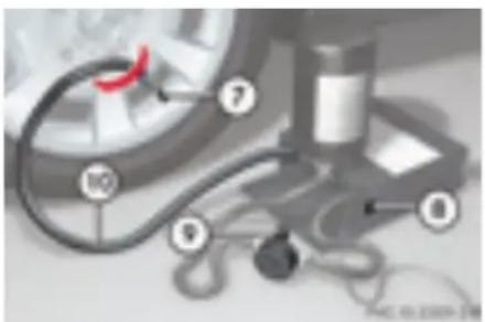 Mercedes-Benz C 200 CGI (2003) - Înlocuirea unui pneu dezumflat - 1