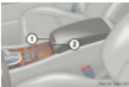 Mercedes-Benz C 200 CGI (2003) - Compartimentele de depozitare situate sub cotieră\* - 1