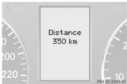 Distance 350 km P54.32-2391-31