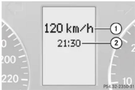 120 km/h 21:30 ① ② P54.32-2350-31