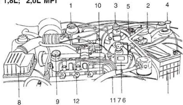 DAEWOO Espero (1995) - COMPARTIMENT MOTOR - 2