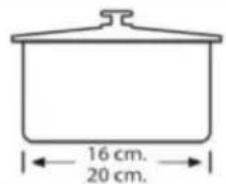 16 cm. 20 cm.
