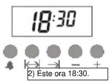 18:30 2) Este ora 18:30.