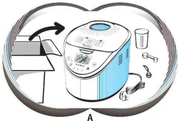 MOULINEX Home Bread OW3022 - ÎNAINTEA PRIMEI UTILIZĂRI - 1