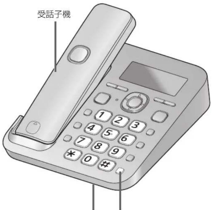 PANASONIC VE-GD55DL - 親機に置いている受話子機で電話を受ける - 1