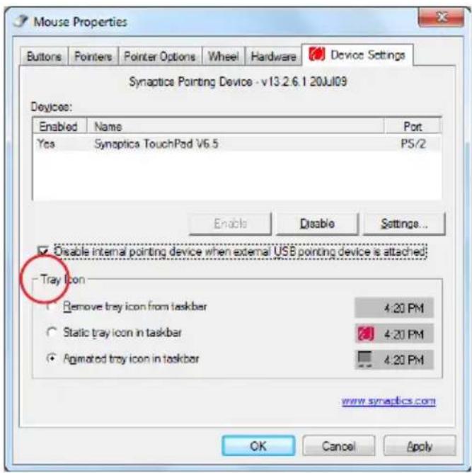 ASUS RO6591 - Dezactivarea automată a touchpad-ului - 2