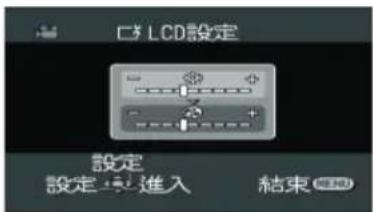 □ LCD設定 設定 設定要進入 結束