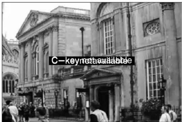 C-key not available