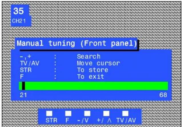 PANASONIC TX-32DT2 - Manualtuningofth: analogueprogrammepositionsisavailablefromthefrontpanelcontrols - 10