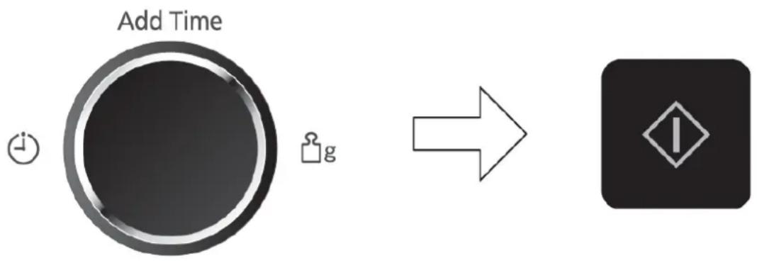 PANASONIC NN-GD36H - Utilizarea funcției Add Time (Adăugare timp) - 1