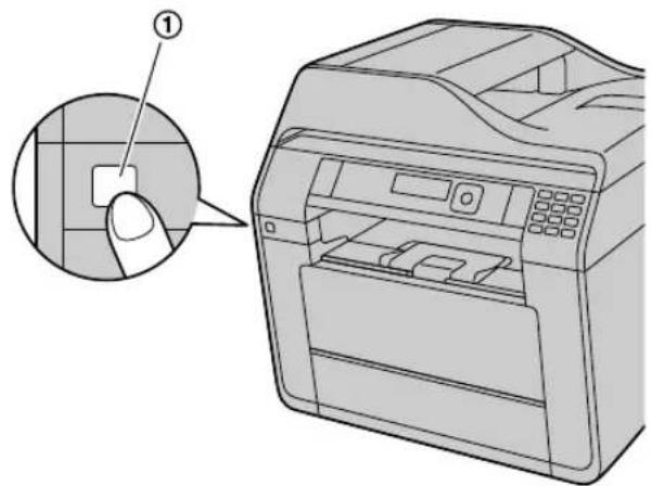 PANASONIC KX-MB2545 - ON (Activarea)/OFF (Dezactivarea) aparatului - 1