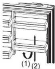 BAUKNECHT KGNXL 842 IN - Ayarlanabilir kapı rafı (Bazı modellerde) - 1