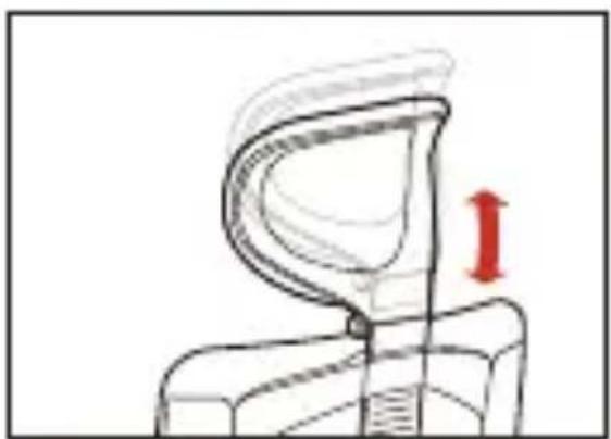 Sidiz T600HLDAS - Adjusting the neckrest - 2