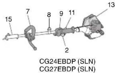 15 7 8 9 11 13 2 CG24EBDP (SLN) CG27EBDP (SLN)