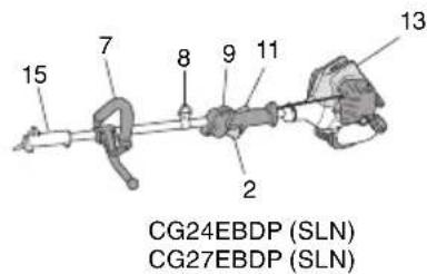 15 7 8 9 11 13 2 CG24EBDP (SLN) CG27EBDP (SLN)