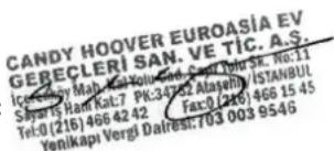 CANDY CELP64SPX - CANDY-HOOVER-EUROASIA EV GEREÇLERİ SAN VE TİC. A.Ş. - 1