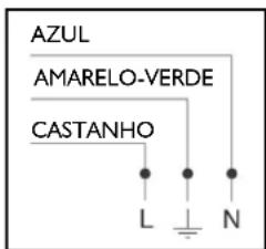 AZUL AMARELO-VERDE CASTANHO L N