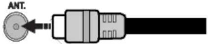 GRANDIN LD50V274 - Ligar a antena/Cabo - 1