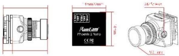 1mm/2mm RunCam Phoenix 2 Nano CE FC V5.045 AD Camera V5.045
