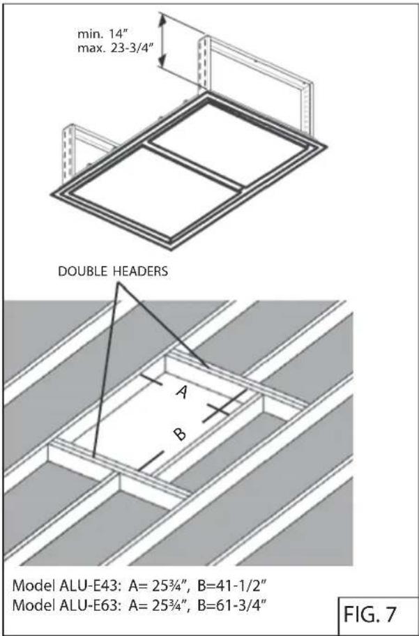 Zephyr ALUE63BSX - PREPARE THE CEILING OPENING - 1