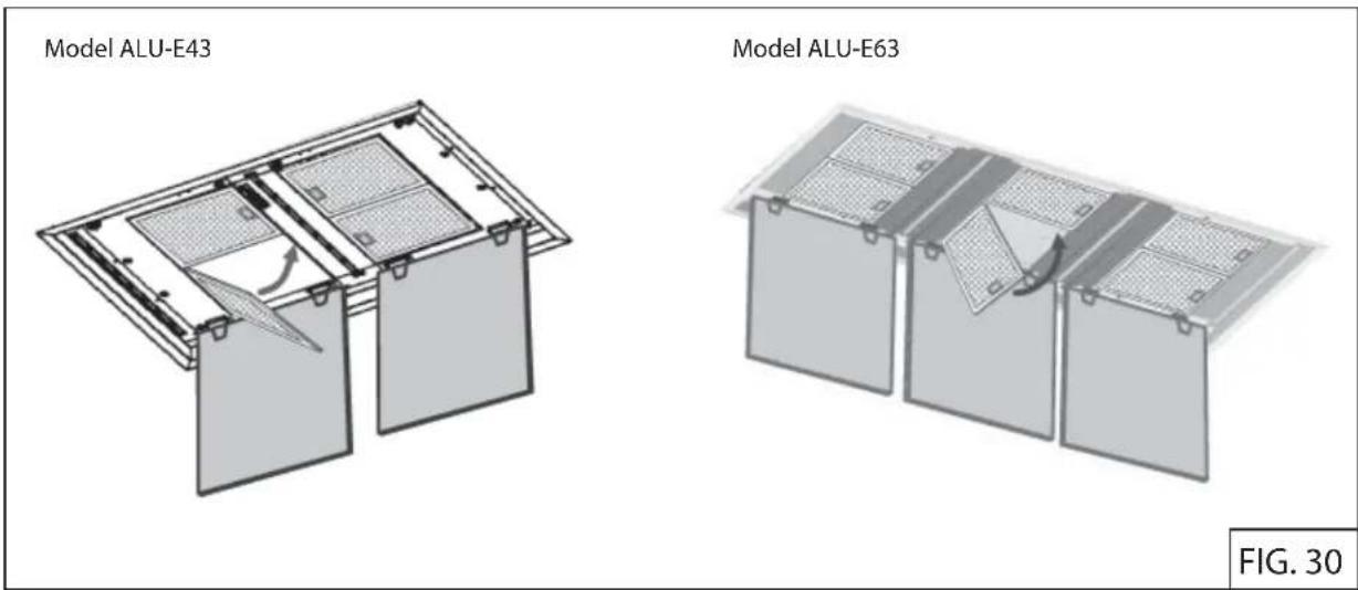 Zephyr ALUE63BSX - INSTALL THE AIR RETURN VENT (NON-DUCTED VERSION) - 6