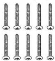 Zephyr ALUE63BSX - x 2 po (10) 3/16 x 1/2 po (2) M4 x 8 (4) - 1