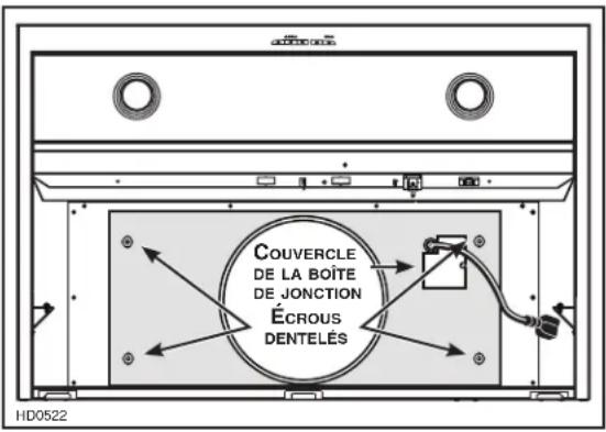 BEST CP57IQT542SB - INSTALLER LA PLAQUE VENTILATEUR POUR VENTILATEURS EXTERNES (SÉRIE CP57E SEULEMENT) - 1