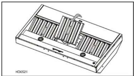 BEST CP57IQT542SB - REMOVE HYBRID BAFFLE FILTERS - 1