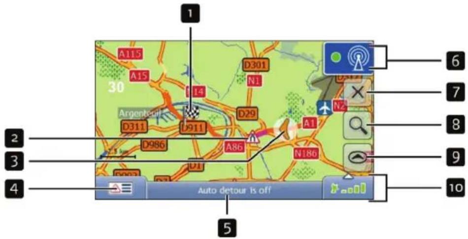 1 A115 A15 D301 N1 30 Argenteur D311 D911 D29 A86 N186 A1 N2 2 3 4 5 Auto detour is off 6 7 8 9 10