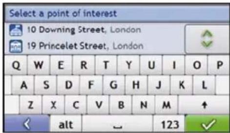 Select a point of interest 10 Downing Street, London 19 Princelet Street, London Q W E R T Y U I O P A S D F G H J K L Z X C V B N M ↑ ◀ alt _ 123 ✓