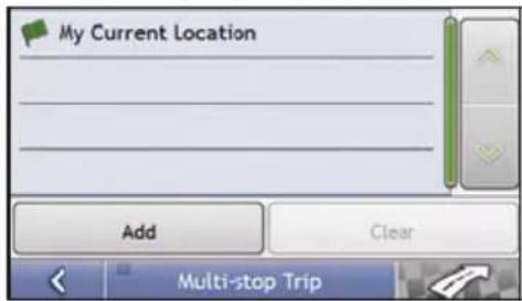 My Current Location Add Clear Multi-stop Trip