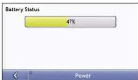 MIO Navman M315 - How do I monitor the battery status? - 2