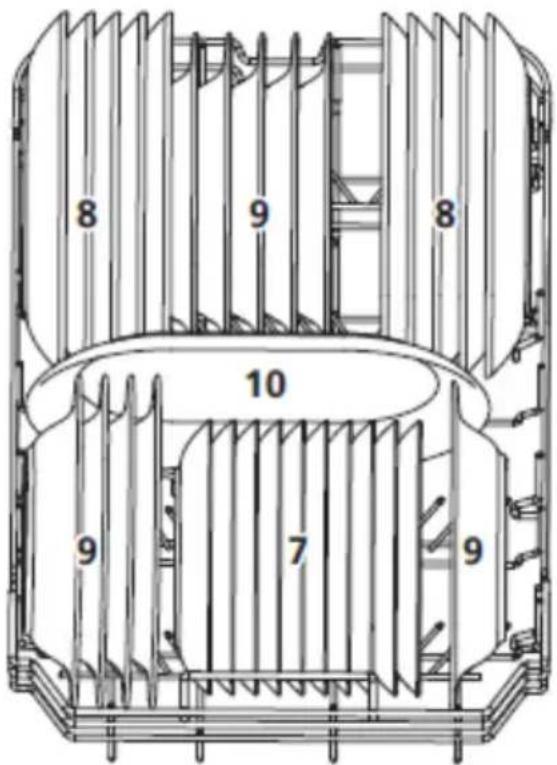 Hansa ZWM426ESH - Cosul inferior - 2