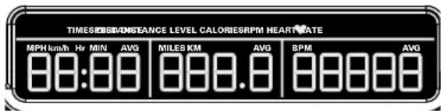 TIMESRISK/IMSEANCE LEVEL CALORIES/RPM HEART RATE MPH km/h Hr MIN AVG MILES KM AVG BPM AVG 08:00 000.0 000.0