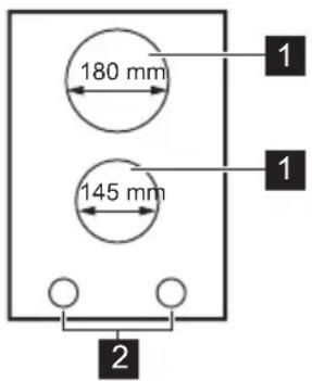AEG EHF3920BOK - Razporeditev kuhalnih površin - 1