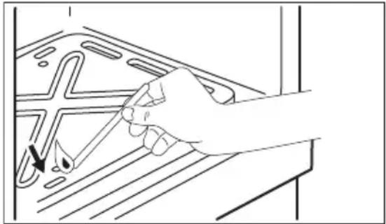 ELECTROLUX LKG604003X - Aprinderea manuală a arzătorului de gaz al cuptorului - 1